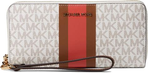 Michael Kors womens Leather Jet Set Travel Continental Dahlia 